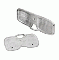 Transom Plate in Anodized Aluminium - 200x95 mm - SM704200 - SMR